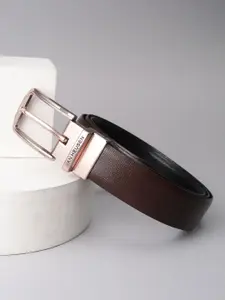 Van Heusen Men Textured Leather Formal Belt