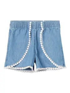 Juniors by Lifestyle Girls Denim Mid-Rise Shorts