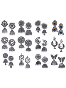 Sangria Silver-Plated Alloy Earrings