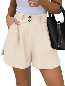 Outzidr Women Regular Fit Mid-Rise Shorts