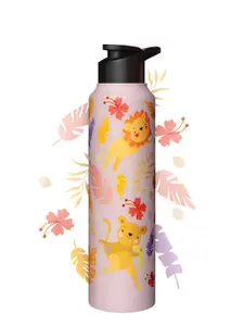 Speedex Pink Printed Stainless Steel Leakproof Water Bottle 1000 ML