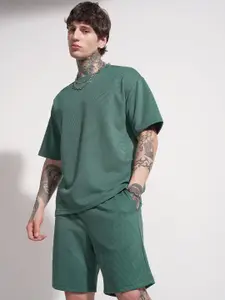 HIGHLANDER Round Neck T-shirt With Shorts Co-Ords