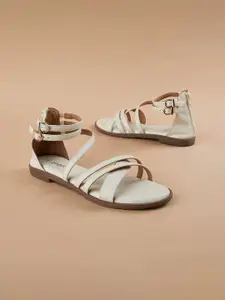 Ginger by Lifestyle Women Round Toe T-Strap Flats