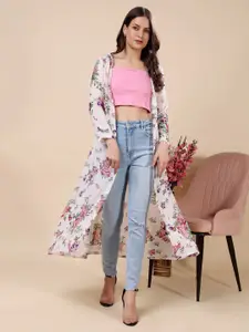 MINOS Floral Printed Longline Shrug