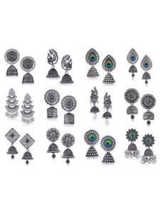 Sangria Silver-Plated Alloy Earrings