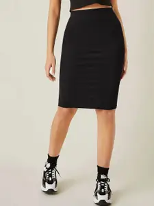 Stylecast X Slyck A-Line Pencil Knee Length Skirt