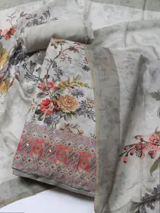 Meena Bazaar Printed Unstitched Dress Material