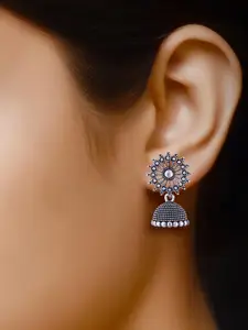 Sangria Silver-Plated Alloy Earrings