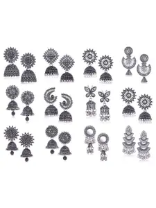 Sangria Silver-Plated Alloy Earrings