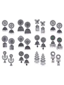 Sangria Silver-Plated Alloy Earrings