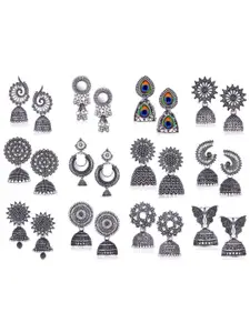 Sangria Silver-Plated Alloy Earrings