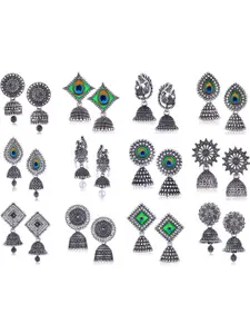 Sangria Silver-Plated Alloy Earrings