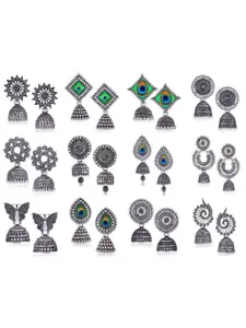 Sangria Silver-Plated Alloy Earrings