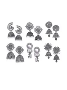 Sangria Silver-Plated Alloy Earrings