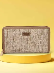 Mochi Women Abstract Printed Zip Around Wallet