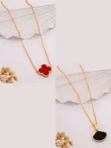 DressBerry Red Stainless Steel Necklace