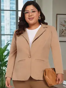 wild U Plus Size Tailored Fit Single Breasted Blazer
