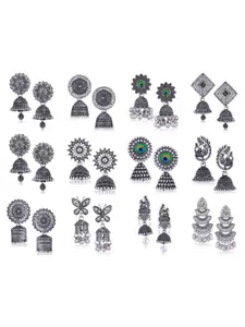 Sangria Silver-Plated Alloy Earrings