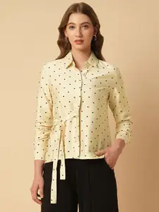 Chemistry Women Geometric Printed Spread Collar Casual Shirt