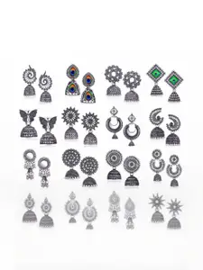 Sangria Silver-Plated Alloy Earrings