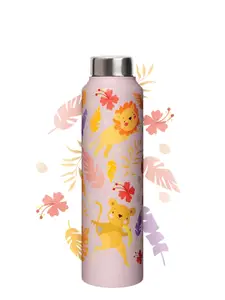 Speedex Pink Single Stainless Steel Printed Water Bottle