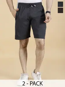 STARFOX Men Pack Of 2 Colourblocked Shorts