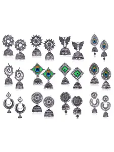 Sangria Silver-Plated Alloy Earrings