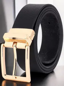 The Roadster Lifestyle Co Men Textured Leather Belt
