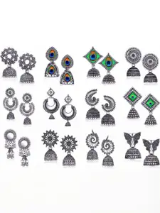 Sangria Silver-Plated Alloy Earrings