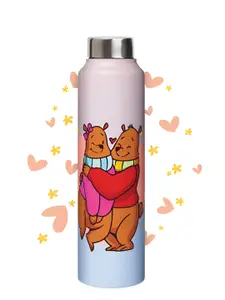 Speedex Pink & Red Printed Stainless Steel Water Bottle 1000 ML