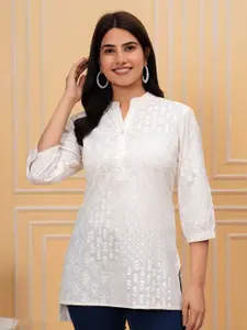 all about you Ethnic Motifs Printed Pure Cotton Straight Kurti