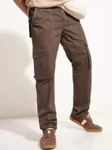 HIGHLANDER Men Straight Fit Cotton Cargos