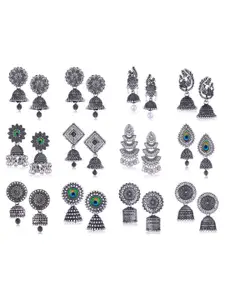 Sangria Silver-Plated Alloy Earrings