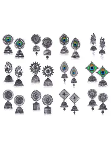 Sangria Silver-Plated Alloy Earrings