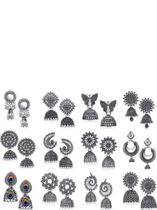 Sangria Silver-Plated Alloy Earrings