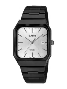 CASIO Men Dial & Stainless Steel Cuff Straps Analogue Watch A2469
