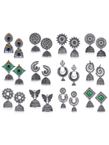 Sangria Silver-Plated Alloy Earrings