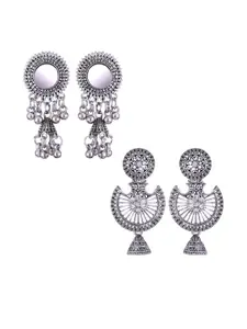 Sangria Alloy Silver-Plated Earrings