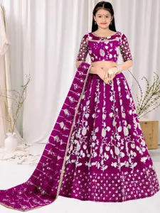 F Plus Fashion Net Semi-Stitched Lehenga Choli