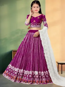 F Plus Fashion Net Semi-Stitched Lehenga Choli