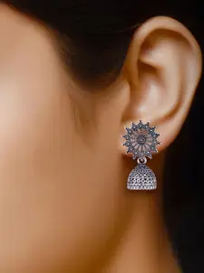 Sangria Silver-Plated Alloy Earrings