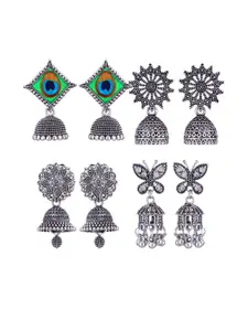 Sangria Alloy Silver-Plated Earrings