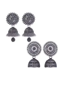 Sangria Alloy Silver-Plated Earrings