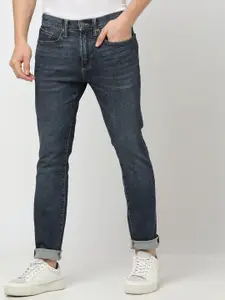 GAP Men Mid-Wash Mid-Rise Skinny Fit Jeans