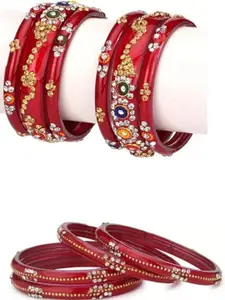 1ST TIME Red Alloy Bangle