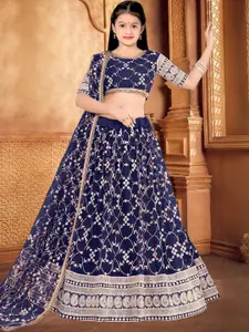 F Plus Fashion Net Semi-Stitched Lehenga Choli