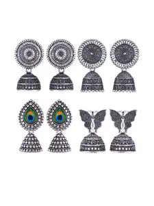 Sangria Alloy Silver-Plated Earrings