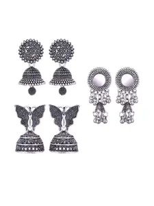 Sangria Silver-Plated Alloy Earrings
