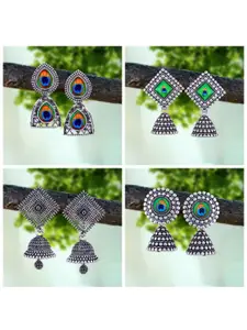 Sangria Silver-Plated Alloy Earrings