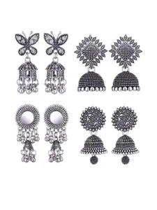 Sangria Alloy Silver-Plated Earrings